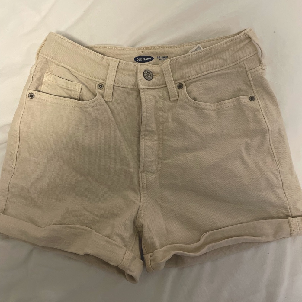 Old Navy white denim shorts